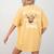 Just A Teacher Who Loves Cows Shirt Cute Highland Cow Women's Comfort Colors T-Shirt Back Print Mustard