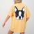 Kids Boston Terrier Dog For Women And Girls Women's Comfort Colors T-Shirt Back Print Mustard