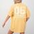 Kids Hello Sixth Back To School 6th Grade Dream Team Teacher Women's Comfort Colors T-Shirt Back Print Mustard