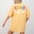 Kinder Crew Kindergarten Teacher 1st Day Of School Women's Comfort Colors T-Shirt Back Print Mustard
