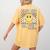 Kindergarten Teacher Team Hippie Smile Face Back To School Women's Comfort Colors T-Shirt Back Print Mustard Kindergarten Teacher Team Hippie Smile Face Back To School Women's Comfort Colors T-Shirt Back Print Mustard
