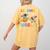 Learning Is Out Of This World Space Back To School Teacher Women's Comfort Colors T-Shirt Back Print Mustard