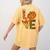 Leopard Pumpkin Love Teacher Life Thanksgiving Fall Women Women's Comfort Colors T-Shirt Back Print Mustard