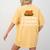 Let's Eat Kids Grammar For Thanksgiving Teacher Women's Comfort Colors T-Shirt Back Print Mustard