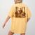 Librarian Turkey Reading Book Fall Thanksgiving Teacher Book Women's Comfort Colors T-Shirt Back Print Mustard