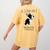 Life Is Better With A Boston Terrier Dog For Lover Women's Comfort Colors T-Shirt Back Print Mustard