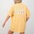 Life Happens Visuals Help Special Education Teacher Aide Men Women Women's Comfort Colors T-Shirt Back Print Mustard