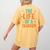 The Life Of A Teacher Women's Comfort Colors T-Shirt Back Print Mustard The Life Of A Teacher Women's Comfort Colors T-Shirt Back Print Mustard