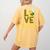 Love Preschool Back To School Yellow Bee Preschool Teacher For Men Women Girls Kids Women's Comfort Colors T-Shirt Back Print Mustard