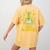 Mad Scientist Kids Youth Adult Science Teacher Chemistry Women's Comfort Colors T-Shirt Back Print Mustard