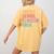 Middle School Teacher Middle School Is Bussin Bruh Women's Comfort Colors T-Shirt Back Print Mustard