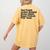 Montessori Helvetica Education Teacher Women's Comfort Colors T-Shirt Back Print Mustard