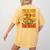 Montessori School Montessori Teacher Peace Love Montessori For Men Women Women's Comfort Colors T-Shirt Back Print Mustard
