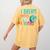 Multilingual Teacher In Dos Idiomas Linguist Language Women's Comfort Colors T-Shirt Back Print Mustard