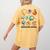 Neurodiverse Universe Space Planet Special Education Teacher Women's Comfort Colors T-Shirt Back Print Mustard