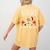 Be Nice To The Teacher Santa Is Watching School Christmas Women's Comfort Colors T-Shirt Back Print Mustard