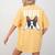 Nope Boston Terrier Puppy Dog Bostie Lover Men Women Girls Kids Women's Comfort Colors T-Shirt Back Print Mustard