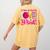 In October We Wear Pink Love Teacher Breast Cancer Awareness Women's Comfort Colors T-Shirt Back Print Mustard In October We Wear Pink Love Teacher Breast Cancer Awareness Women's Comfort Colors T-Shirt Back Print Mustard