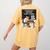 Overworked Underpaid Always Grading Teacher Women's Comfort Colors T-Shirt Back Print Mustard