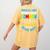Parallel Lines Math Pun – Teacher Humor Women's Comfort Colors T-Shirt Back Print Mustard
