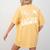 Parents Teacher Association Team Supporter PTA President Women's Comfort Colors T-Shirt Back Print Mustard