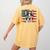 Patriotic Boston Terrier Dog Lover USA Flag 4th Of July For Men Women Kids Women's Comfort Colors T-Shirt Back Print Mustard
