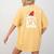 PE Squad Christmas PE Teacher Matching Xmas Women's Comfort Colors T-Shirt Back Print Mustard