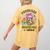Phonemes Graphemes Caffeine Back To School Reading Teacher Women's Comfort Colors T-Shirt Back Print Mustard