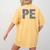 Physical Education PE Teacher Phys Ed Student Grad Women's Comfort Colors T-Shirt Back Print Mustard