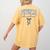 Physical Education PE Teacher PHYS Ed Student Graduation Women's Comfort Colors T-Shirt Back Print Mustard