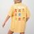 Pi Menu 314 Pi Symbol Math Teacher Happy Pi Day Women's Comfort Colors T-Shirt Back Print Mustard