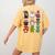 Pig Spooky Ghost Witch Boo-Jee Horror Pumpkin Pig Halloween Women's Comfort Colors T-Shirt Back Print Mustard