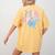 Preppy Fifth Grade Teacher Blue Floral Coquette Pencil Bow Women's Comfort Colors T-Shirt Back Print Mustard