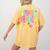 Preppy First Grade Back To School 1st Grade Teacher Girl Kid Women's Comfort Colors T-Shirt Back Print Mustard Preppy First Grade Back To School 1st Grade Teacher Girl Kid Women's Comfort Colors T-Shirt Back Print Mustard
