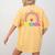 Preschool Rainbow Girls Boys Kids Teacher Back To School Women's Comfort Colors T-Shirt Back Print Mustard