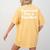 Pretend I'm A Teacher Lazy Easy Halloween Costume Women's Comfort Colors T-Shirt Back Print Mustard