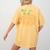 Pumpkin Music Notes Fall Teacher Autumn Halloween Women's Comfort Colors T-Shirt Back Print Mustard