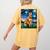 Red Heeler Starry Night Cattle Dog Colorful Art By Aja For Men Women Girls Kids Women's Comfort Colors T-Shirt Back Print Mustard