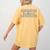 Regulation Before Expectation Occupational Therapy Teacher Women's Comfort Colors T-Shirt Back Print Mustard