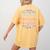 Retired Teacher Full Time Grandma Teaching Retirement Women's Comfort Colors T-Shirt Back Print Mustard