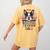 Retro Boston Terrier Dad Women's Comfort Colors T-Shirt Back Print Mustard