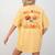 Retro Fall In Love With Learning Autumn Pumpkin Teachers Women's Comfort Colors T-Shirt Back Print Mustard