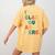Retro I’m Glad You Are Here Women Men Teacher Women's Comfort Colors T-Shirt Back Print Mustard