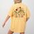 Retro Instructional Assistant Wildflowers Teacher Aide Women's Comfort Colors T-Shirt Back Print Mustard