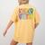 Retro Kindergarten Dream Team Back To School Teacher Kids Women's Comfort Colors T-Shirt Back Print Mustard