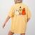 Retro Pencil Ghost Boo Spooky Teacher Halloween Costume Women's Comfort Colors T-Shirt Back Print Mustard