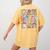 Retro In My PTO Mom Era Parent Organization Team Teacher Women's Comfort Colors T-Shirt Back Print Mustard