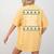 Santas Favorite Choir Teacher Christmas Women's Comfort Colors T-Shirt Back Print Mustard