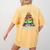 Santa's Favorite Teacher Idea For Christmas Teachers Women's Comfort Colors T-Shirt Back Print Mustard Santa's Favorite Teacher Idea For Christmas Teachers Women's Comfort Colors T-Shirt Back Print Mustard