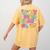 In My Second Grade Era Teachers Women Back To School Girls Women's Comfort Colors T-Shirt Back Print Mustard